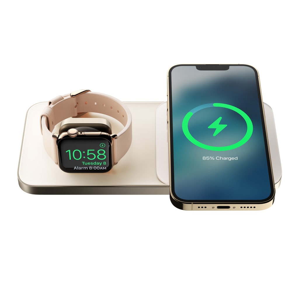 Nomad Base One Max with MagSafe Wireless Charger 2 in 1 Gold